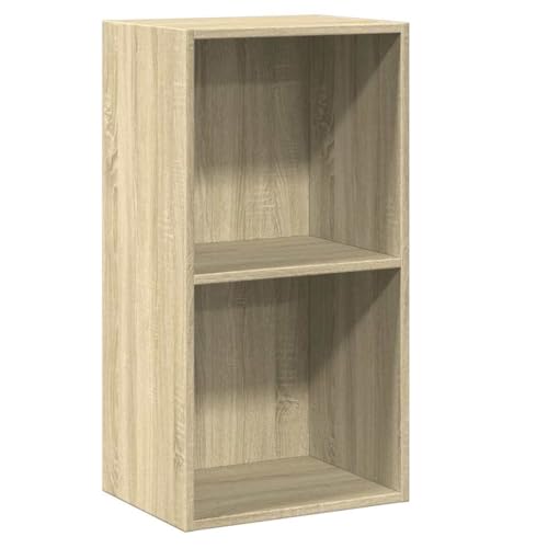 vidaXL Bücherregal 2 Fächer Standregal Aktenregal Wandregal Raumteiler Regal Büroregal Mehrzweckregal Sonoma-Eiche 40x30x76,5cm Holzwerkstoff vidaXL Bücherregal 2 Fächer Standregal Aktenregal Wandregal Raumteiler Regal Büroregal Mehrzweckregal Sonoma-Eiche 40x30x76,5cm Holzwerkstoff von vidaXL