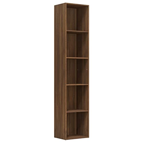 vidaXL Bücherregal Braun Eiche 40x30x189 cm Holzwerkstoff von vidaXL