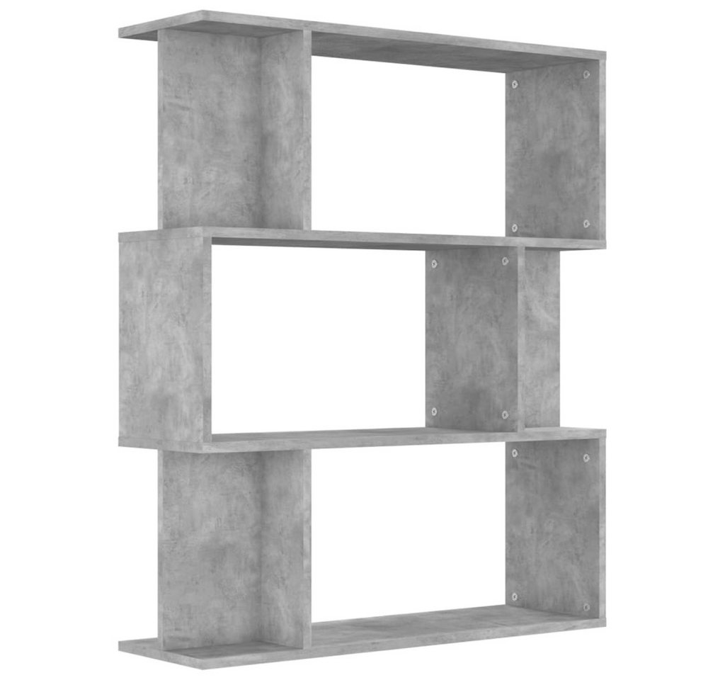 vidaXL Bücherregal Bücherregal/Raumteiler Betongrau 80x24x96 cm Holzwerkstoff, 1-tlg. von vidaXL