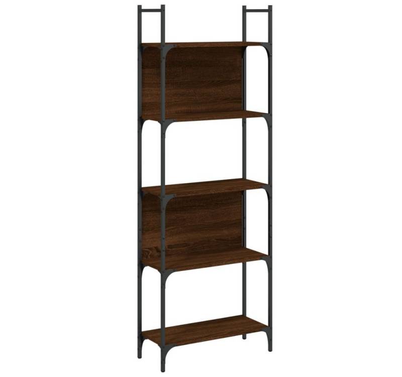 vidaXL Bücherregal Bücherregal 5 Böden Braun Eichen-Optik 60,5x24x166,5 cm, 1-tlg. von vidaXL