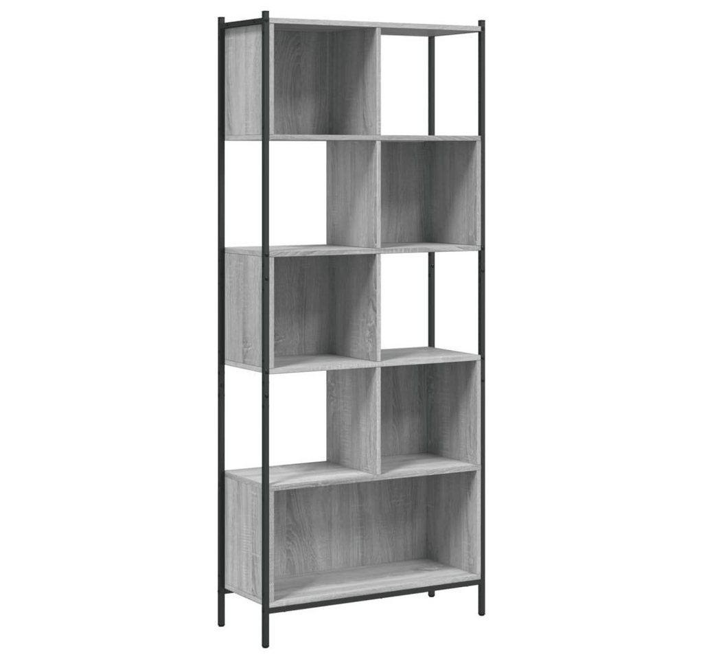 vidaXL Bücherregal Bücherregal Grau Sonoma 72x28x172 cm Spanplatte von vidaXL
