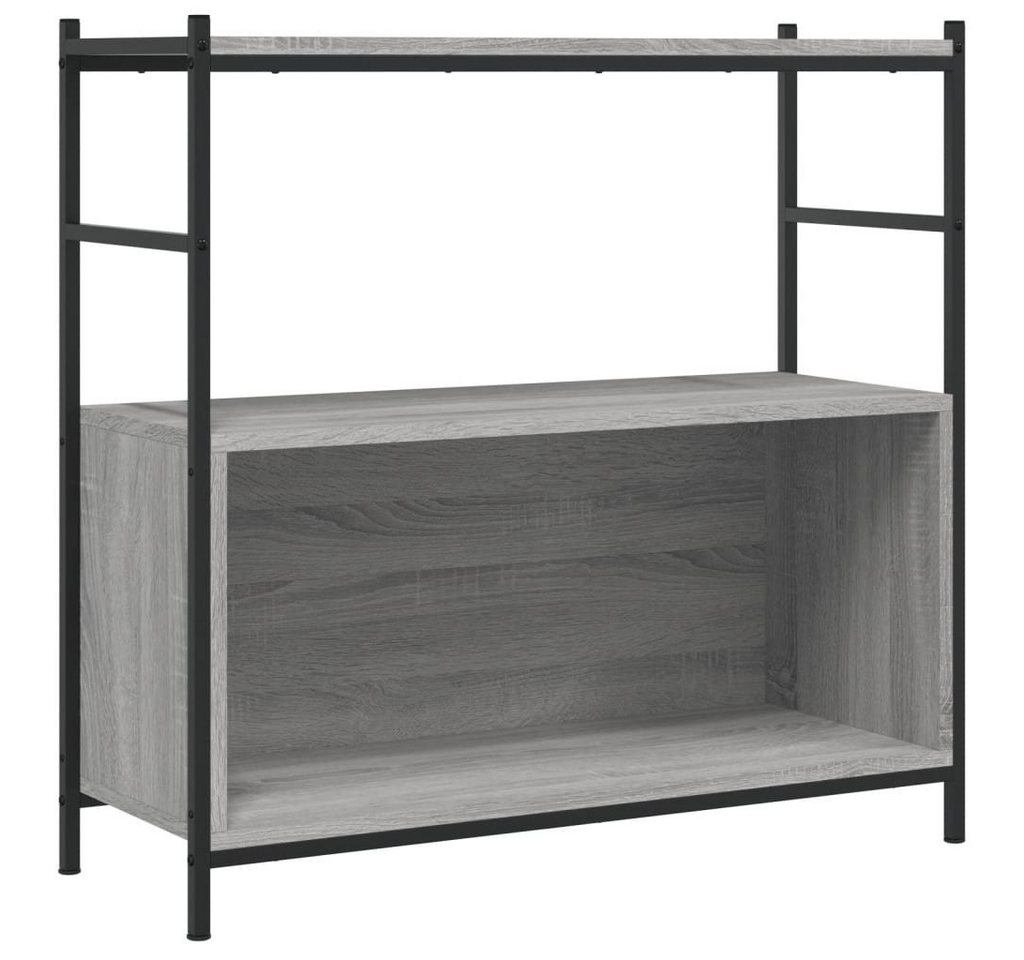 vidaXL Bücherregal Bücherregal Grau Sonoma 80x30x78,5 cm Holzwerkstoff und Eisen, 1-tlg. vidaXL Bücherregal Bücherregal Grau Sonoma 80x30x78,5 cm Holzwerkstoff und Eisen, 1-tlg. von vidaXL