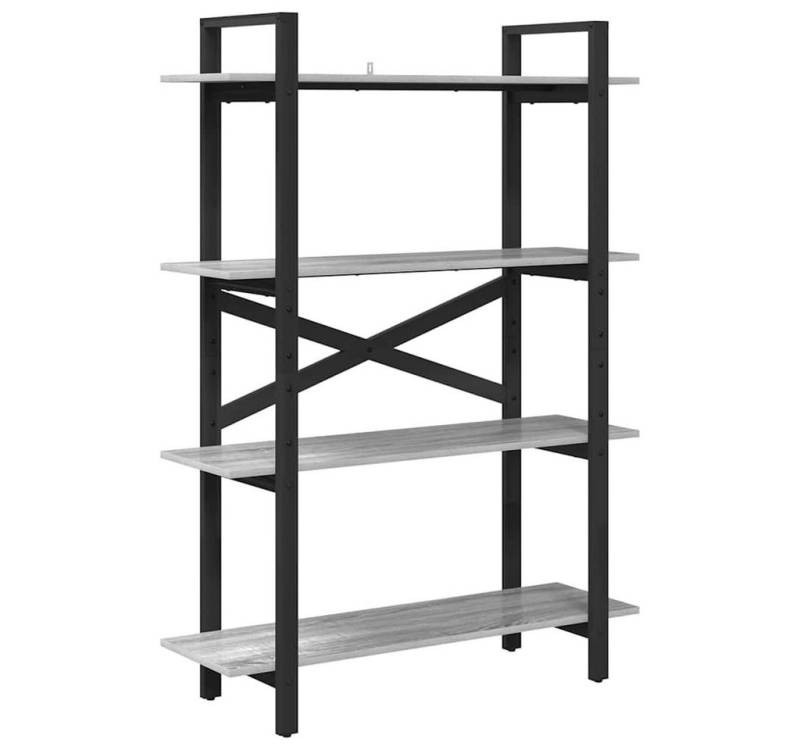 vidaXL Bücherregal Bücherregal Graues Sonoma 100 x 33,5 x 140 cm Holzwerkstoff, 1-tlg. von vidaXL