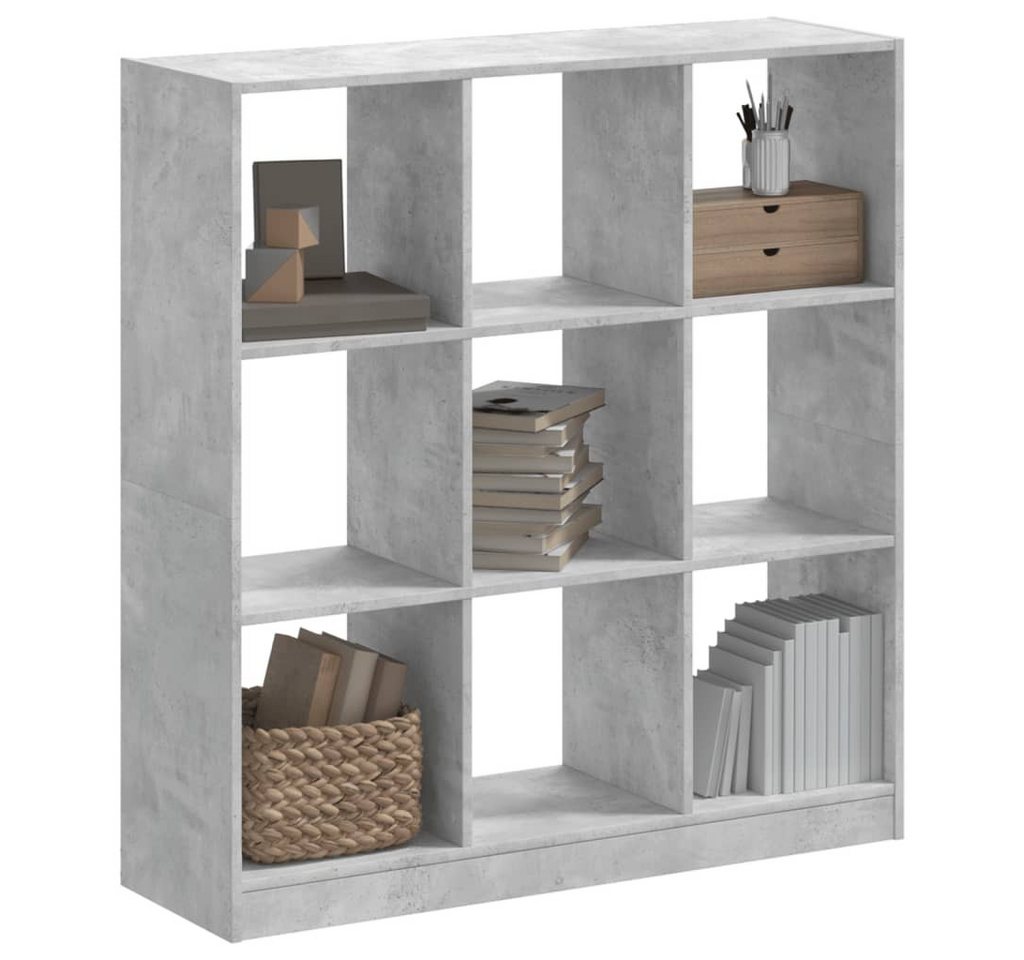 vidaXL Bücherregal Bücherregal Standregal Bodenregal Betongrau 102x32x108 cm Spanplatte von vidaXL