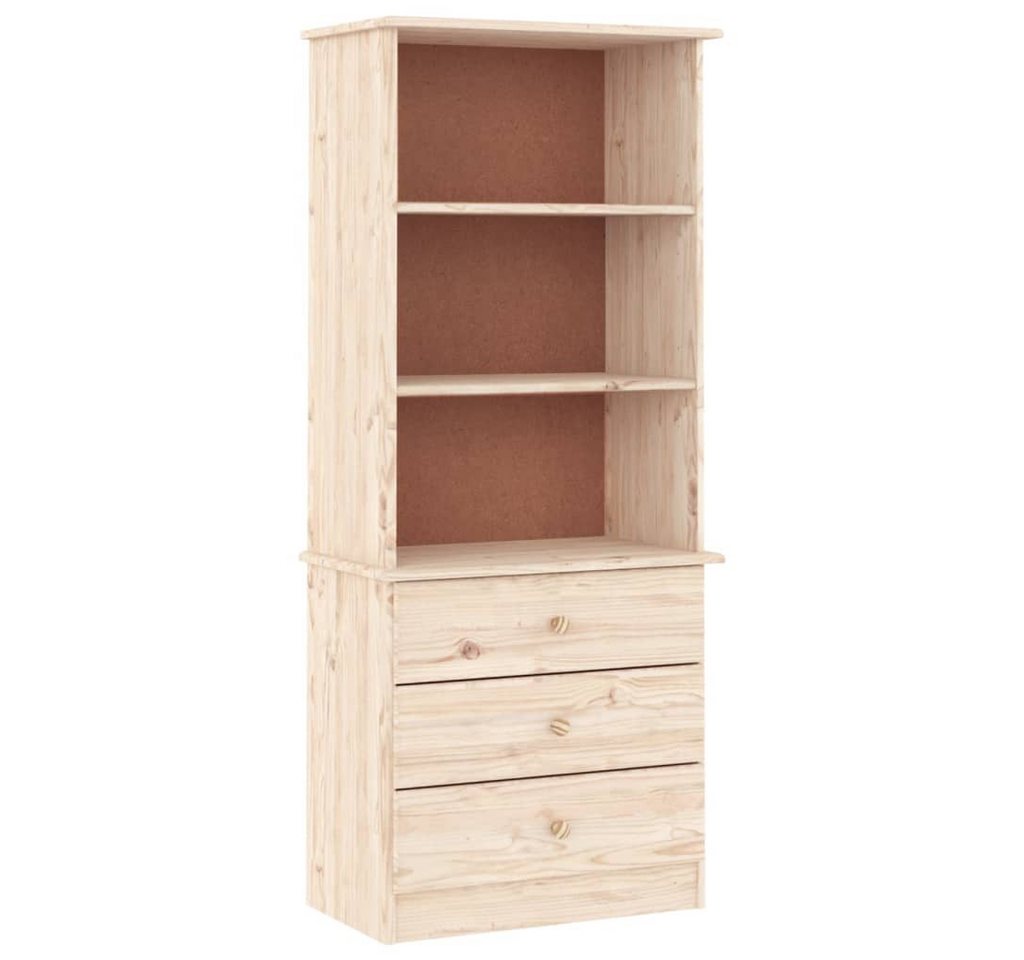 vidaXL Bücherregal Bücherregal mit Schubladen ALTA 60x35x142 cm Massivholz Kiefer, 1-tlg. vidaXL Bücherregal Bücherregal mit Schubladen ALTA 60x35x142 cm Massivholz Kiefer, 1-tlg. von vidaXL