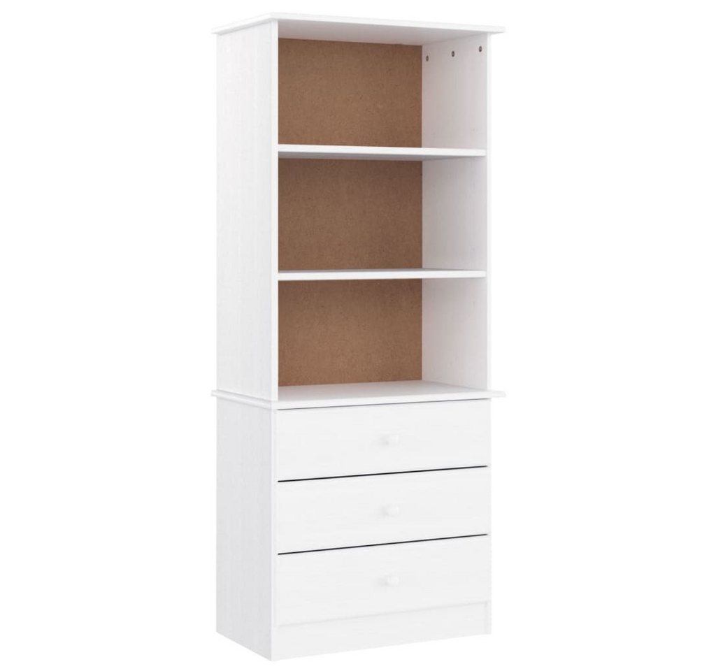 vidaXL Bücherregal Bücherregal mit Schubladen ALTA Weiß 60x35x142 cm Kiefernholz, 1-tlg. vidaXL Bücherregal Bücherregal mit Schubladen ALTA Weiß 60x35x142 cm Kiefernholz, 1-tlg. von vidaXL
