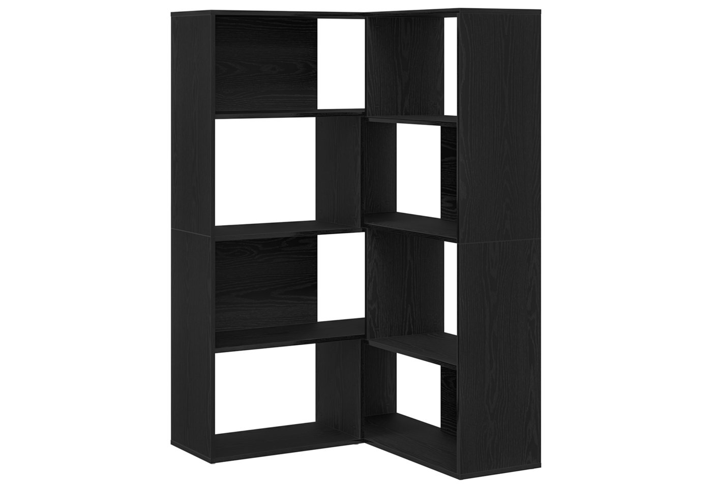 vidaXL Bücherregal Eckschrank Schwarz Eiche 140x30x140 cm Holzwerkstoff, 1-tlg. vidaXL Bücherregal Eckschrank Schwarz Eiche 140x30x140 cm Holzwerkstoff, 1-tlg. von vidaXL