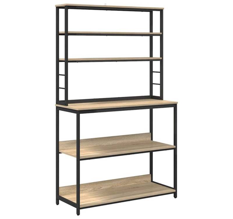 vidaXL Bücherregal Küchenregal Sonoma-Eiche 100 x 40 x 168 cm Holzwerkstoff, 1-tlg. von vidaXL