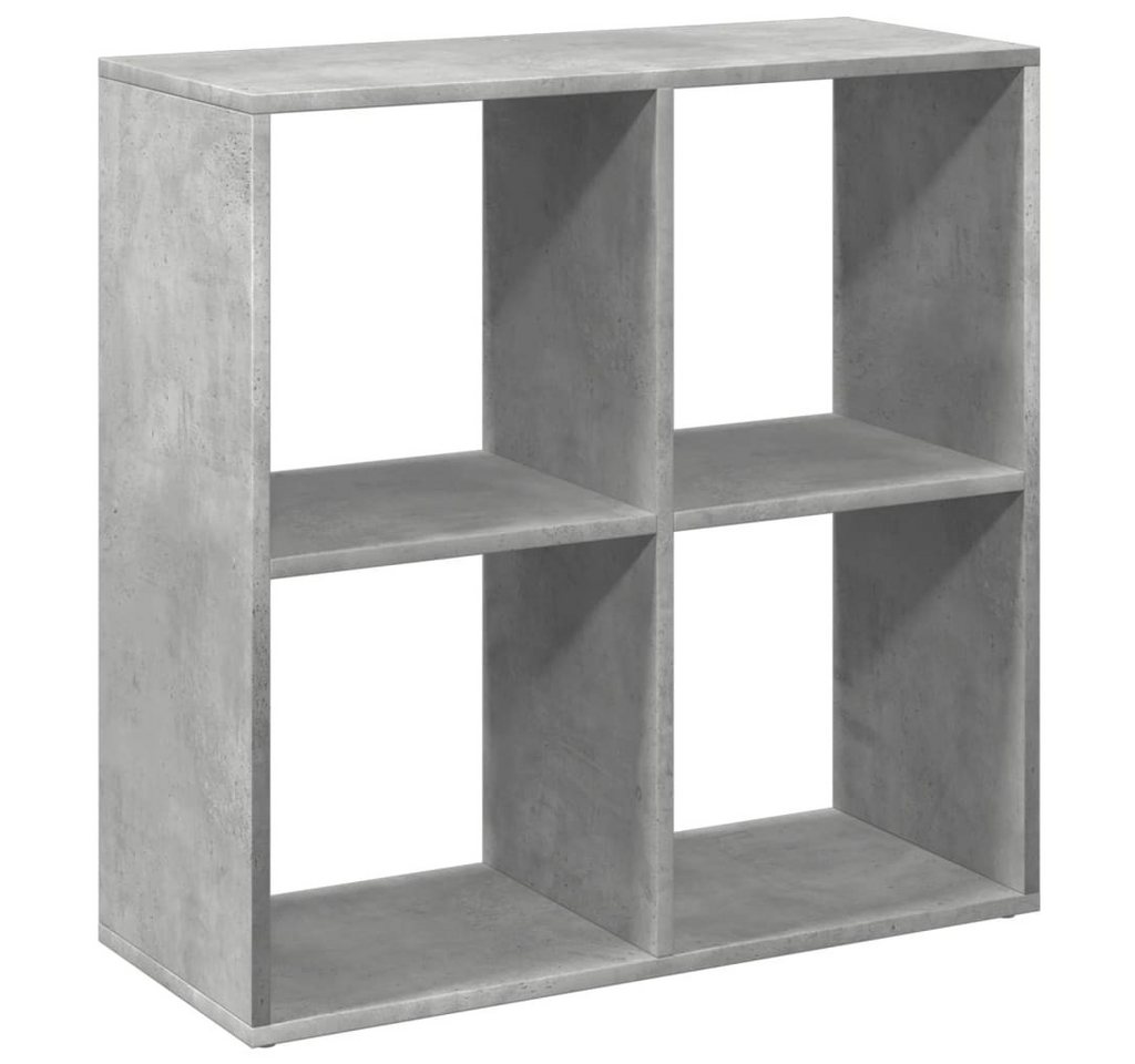 vidaXL Bücherregal Raumteiler-Bücherregal Betongrau 69,5x29x69,5 cm Holzwerkstoff, 1-tlg. von vidaXL