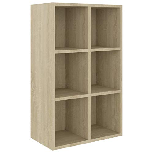 vidaXL Bücherregal Sideboard Standregal Büroregal Sonoma-Eiche 66×30×98 cm von vidaXL