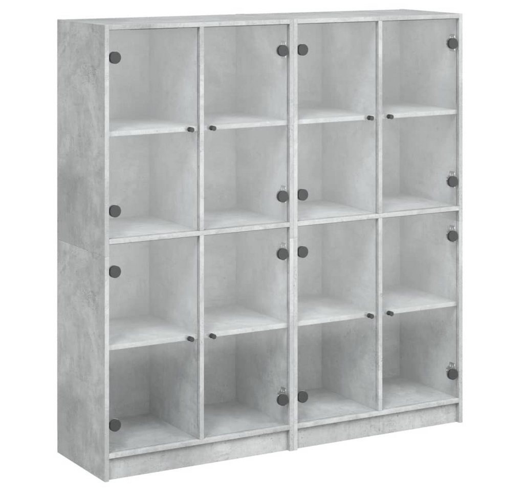 vidaXL Bücherregal, Bücherschrank mit Türen Betongrau 136x37x142 cm Holzwerkstoff vidaXL Bücherregal, Bücherschrank mit Türen Betongrau 136x37x142 cm Holzwerkstoff von vidaXL