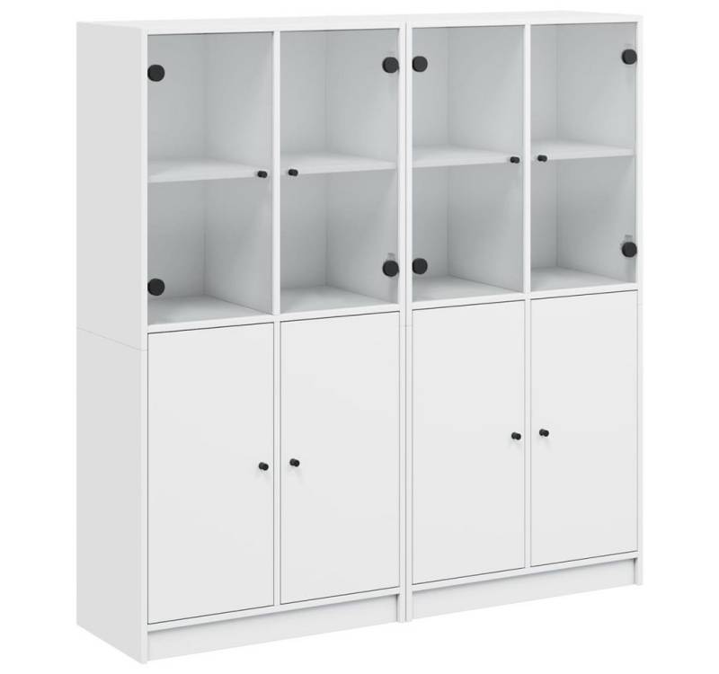 vidaXL Bücherregal, Bücherschrank mit Türen Weiß 136x37x142 cm Holzwerkstoff von vidaXL