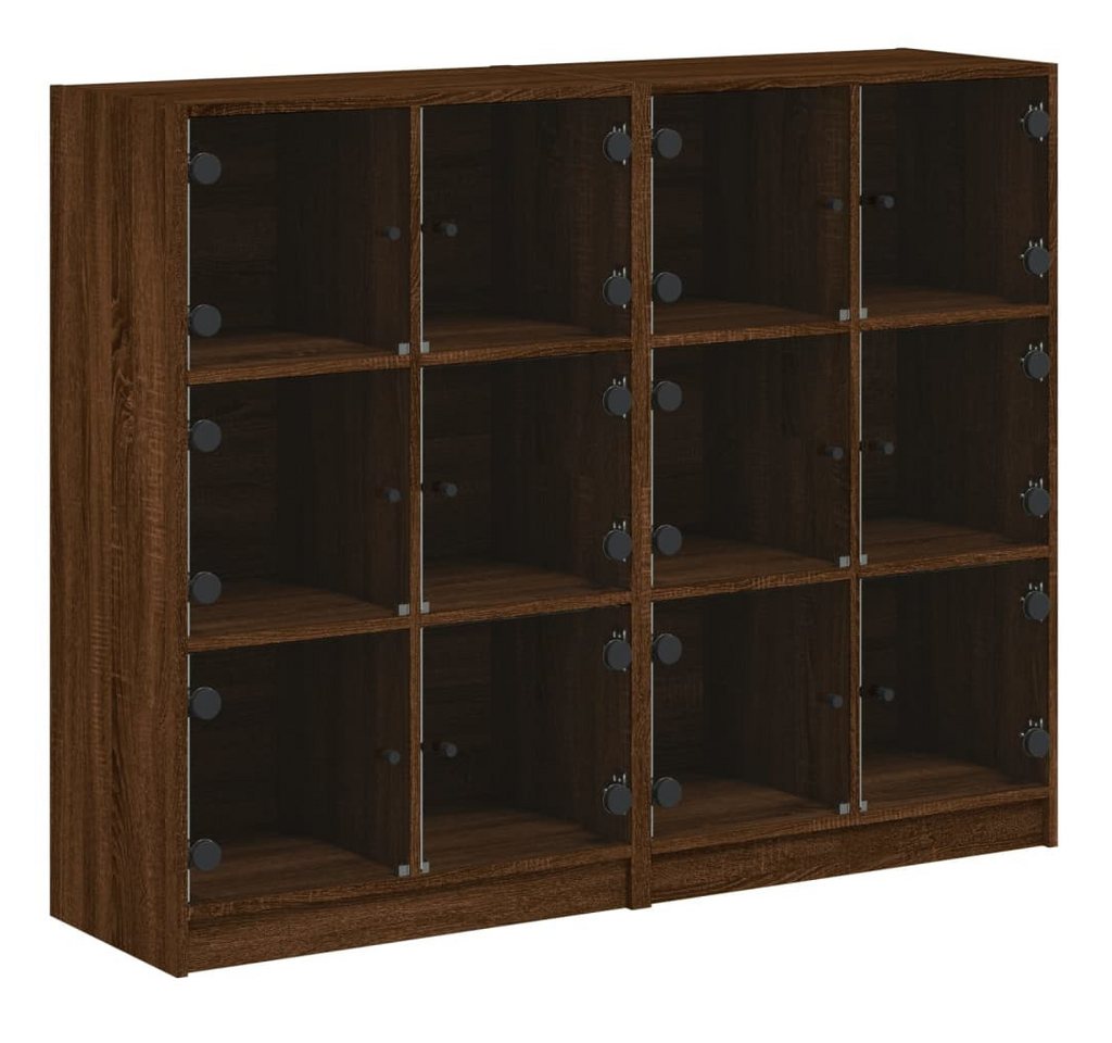 vidaXL Bücherregal, Buchregal mit Türen Braun Eichen-Optik 136x37x109 cm vidaXL Bücherregal, Buchregal mit Türen Braun Eichen-Optik 136x37x109 cm von vidaXL