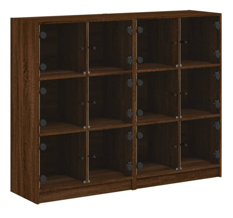 vidaXL Bücherregal, Buchregal mit Türen Braun Eichen-Optik 136x37x109 cm vidaXL Bücherregal, Buchregal mit Türen Braun Eichen-Optik 136x37x109 cm von vidaXL