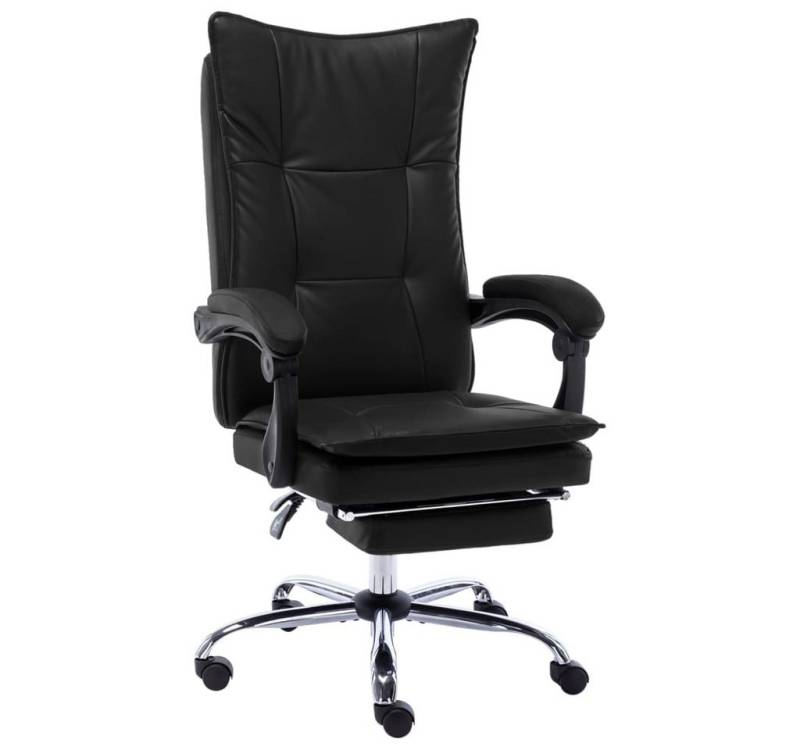 vidaXL Bürostuhl Bürostuhl Schwarz Kunstleder Drehstuhl Rollen Armlehnen von vidaXL