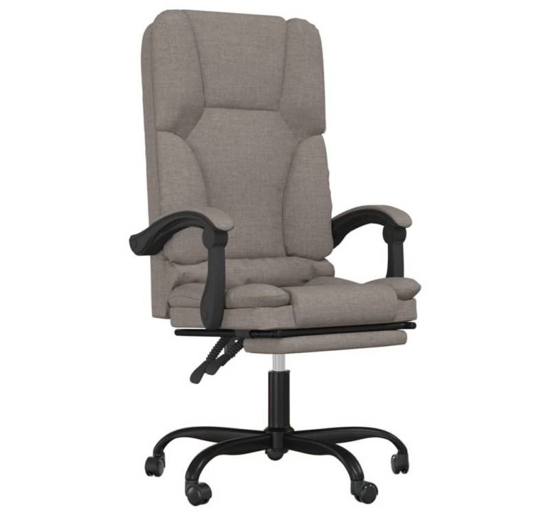 vidaXL Bürostuhl Bürostuhl mit Massagefunktion Taupe Stoff (1 St) von vidaXL