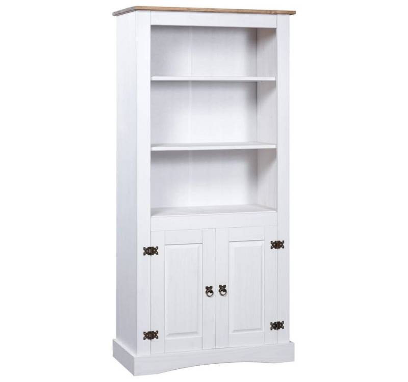 vidaXL Buffet Buffet Buffetschrank Mexiko-Stil Kiefernholz Weiß 80x40x170 cm von vidaXL