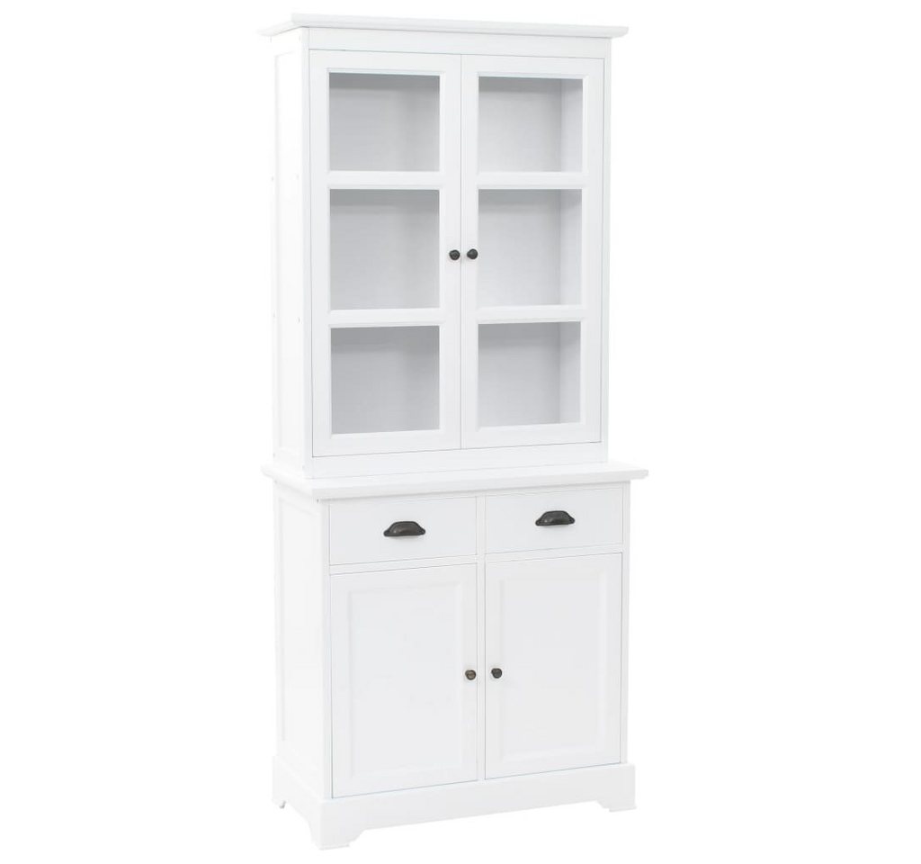 vidaXL Buffet Buffet Geschirrschrank Esszimmerschrank MDF Kiefer 80x40x180 cm Glas V vidaXL Buffet Buffet Geschirrschrank Esszimmerschrank MDF Kiefer 80x40x180 cm Glas V von vidaXL