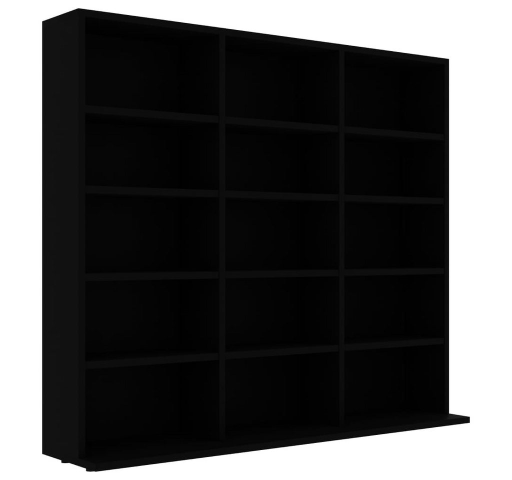 vidaXL CD-Regal CD-Schrank Schwarz 102x16x177,5 cm Holzwerkstoff, 1-tlg. von vidaXL