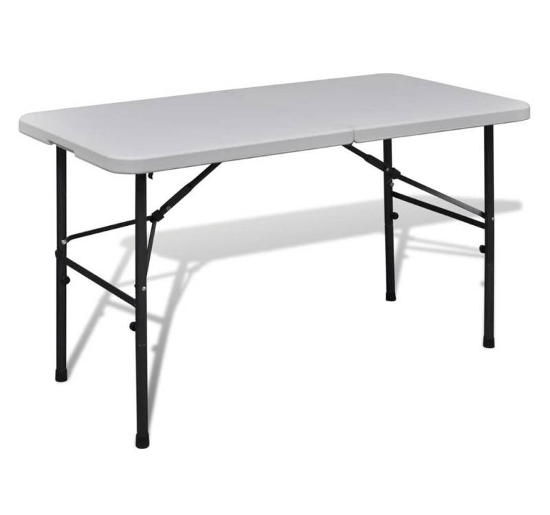 vidaXL Campingstuhl Gartentisch Klappbar 122 cm HDPE Weiß vidaXL Campingstuhl Gartentisch Klappbar 122 cm HDPE Weiß von vidaXL