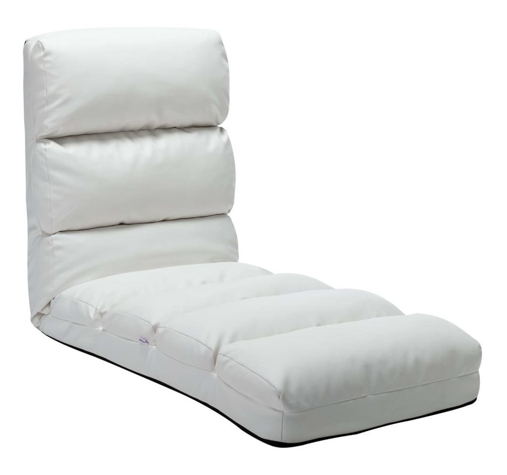 vidaXL Chaiselongue Bodenstuhl Faltbar Weiß Kunstleder, 1 Teile vidaXL Chaiselongue Bodenstuhl Faltbar Weiß Kunstleder, 1 Teile von vidaXL