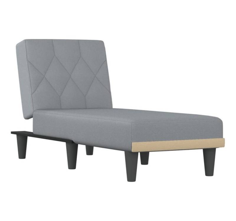 vidaXL Chaiselongue Chaiselongue Hellgrau Stoff, 1 Teile von vidaXL