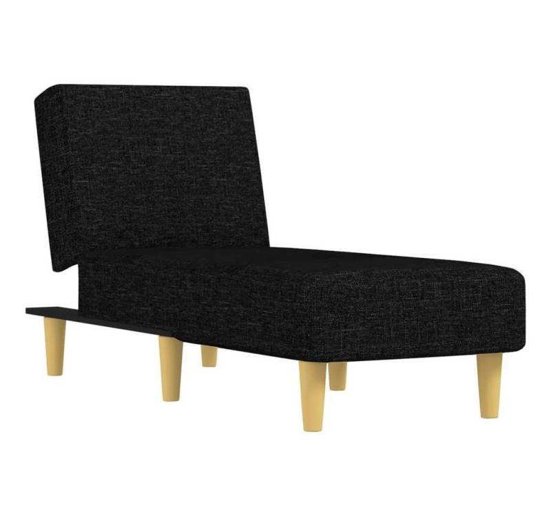 vidaXL Chaiselongue Chaiselongue Schwarz Stoff, 1 Teile von vidaXL