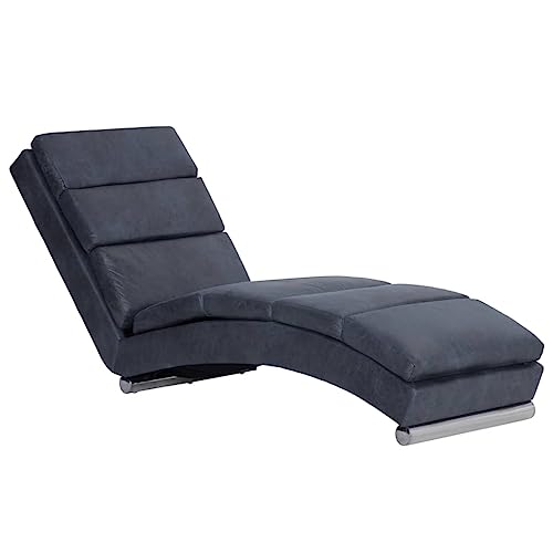 vidaXL Chaiselongue Relaxliege Liegesessel Sessel Lounge Liegestuhl Relaxsessel Loungesessel Sesselliege Komfortliege Polsterliege Grau Wildleder-Optik von vidaXL