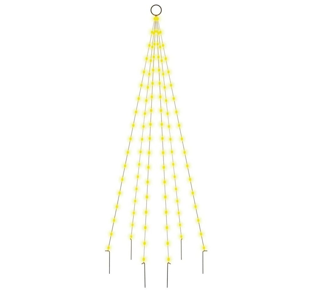 vidaXL Christbaumschmuck LED-Weihnachtsbaum für Fahnenmast Warmweiß 108 LEDs 180 cm (1-tlg) von vidaXL