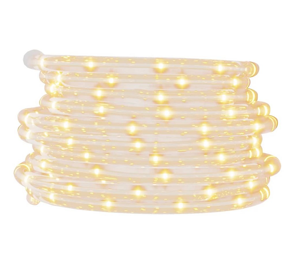 vidaXL Christbaumschmuck Lichtschlauch 120 LEDs Warmweiß 5 m PVC (1-tlg) von vidaXL