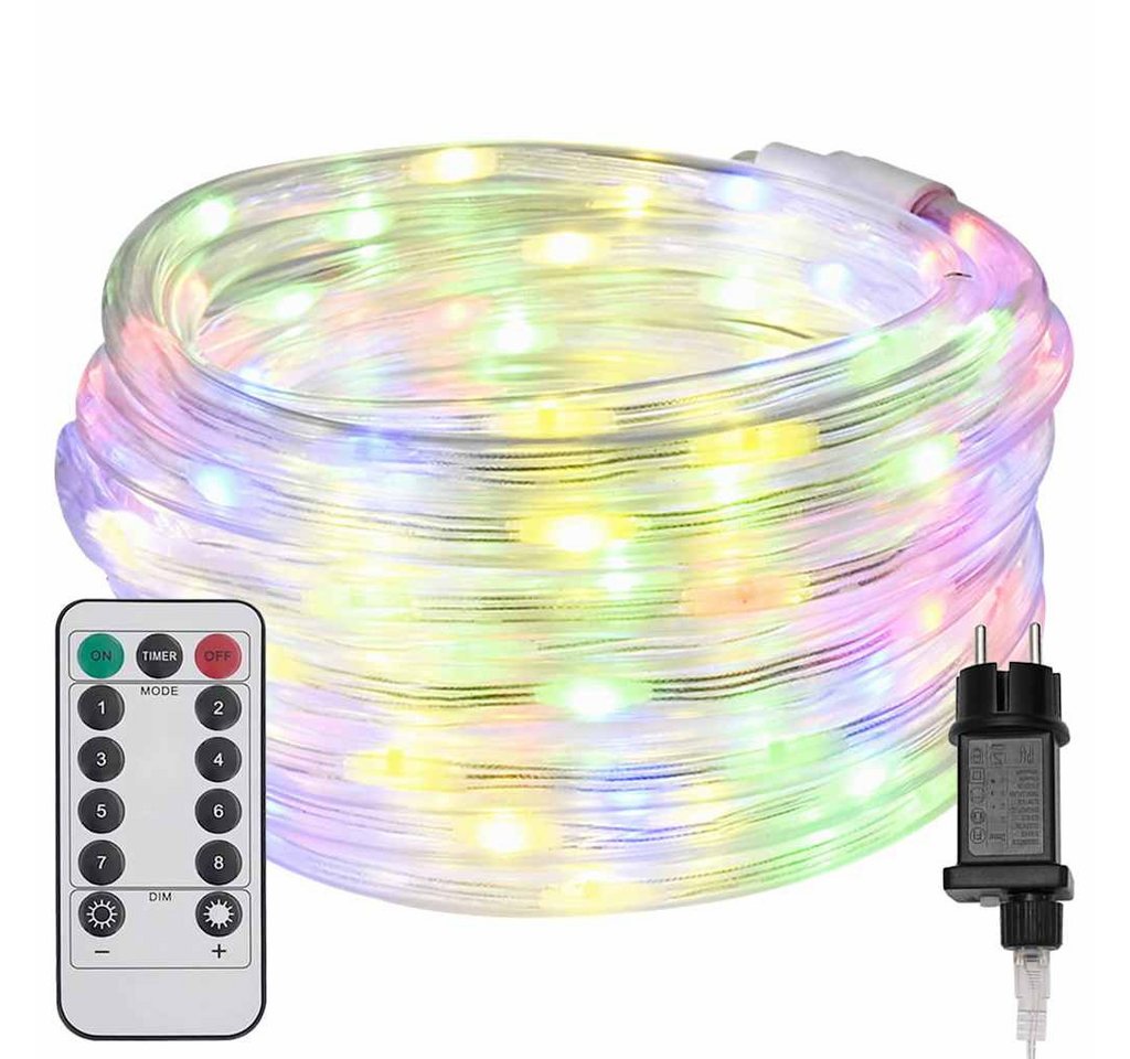 vidaXL Christbaumschmuck Lichtseil mit 240 LEDs Mehrfarbig 10 m PVC (1-tlg) von vidaXL