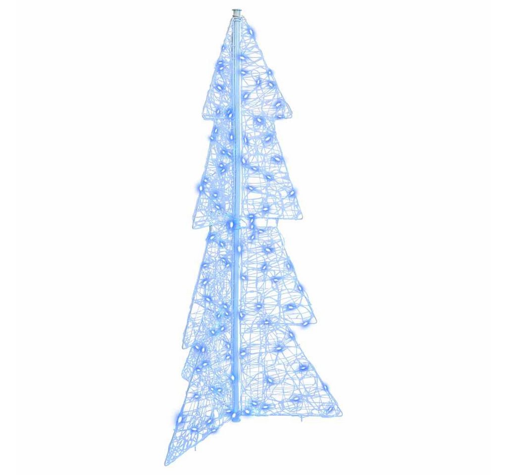 vidaXL Christbaumschmuck Weihnachtsbaum mit 100 LEDs Blau 120 cm Acryl (1-tlg) von vidaXL