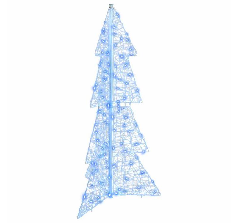 vidaXL Christbaumschmuck Weihnachtsbaum mit 100 LEDs Blau 120 cm Acryl (1-tlg) von vidaXL