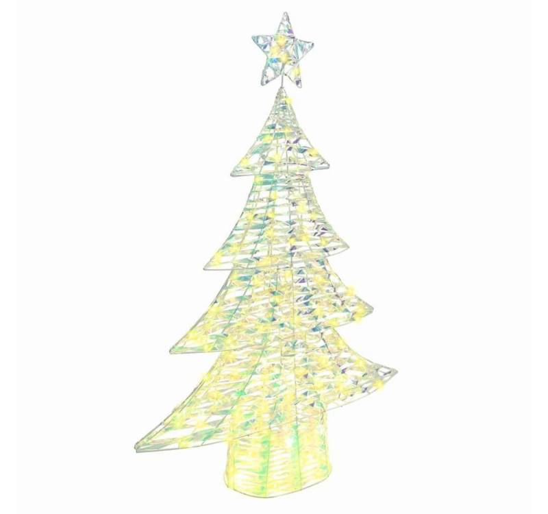 vidaXL Christbaumschmuck Weihnachtsbaum mit 120 LEDs Warmweiß 120 cm Haustier (1-tlg) von vidaXL