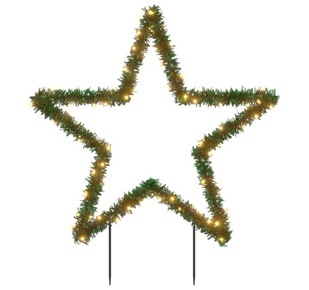 vidaXL Christbaumschmuck Weihnachtsstern mit Erdspießen und 80 LEDs 60 cm (1-tlg) von vidaXL