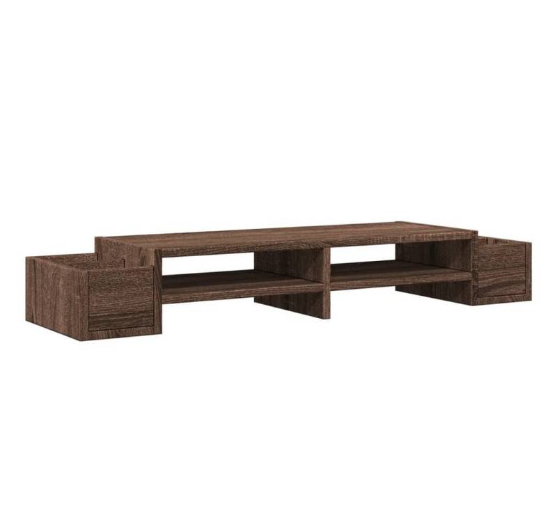 vidaXL Computertisch Monitorständer mit Stauraum Eichen-Optik 100x27x15 cm vidaXL Computertisch Monitorständer mit Stauraum Eichen-Optik 100x27x15 cm von vidaXL