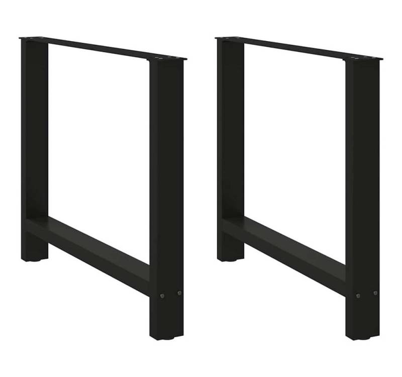 vidaXL Couchtisch, Couchtischbeine Schwarz 2 Stk. 100x(72-73) cm Stahl von vidaXL