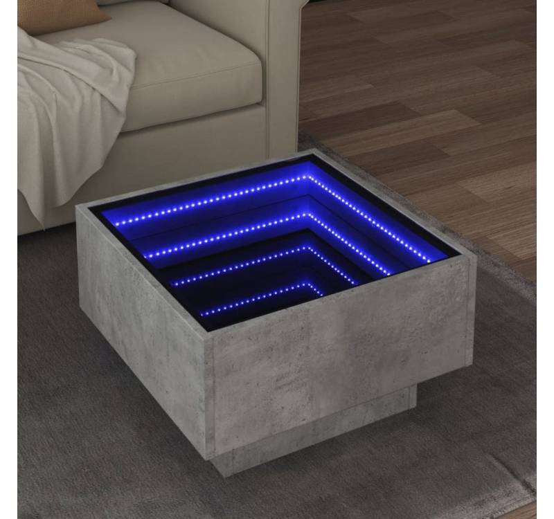vidaXL Couchtisch, LED-Couchtisch Betongrau 50x50x30 cm Holzwerkstoff vidaXL Couchtisch, LED-Couchtisch Betongrau 50x50x30 cm Holzwerkstoff von vidaXL
