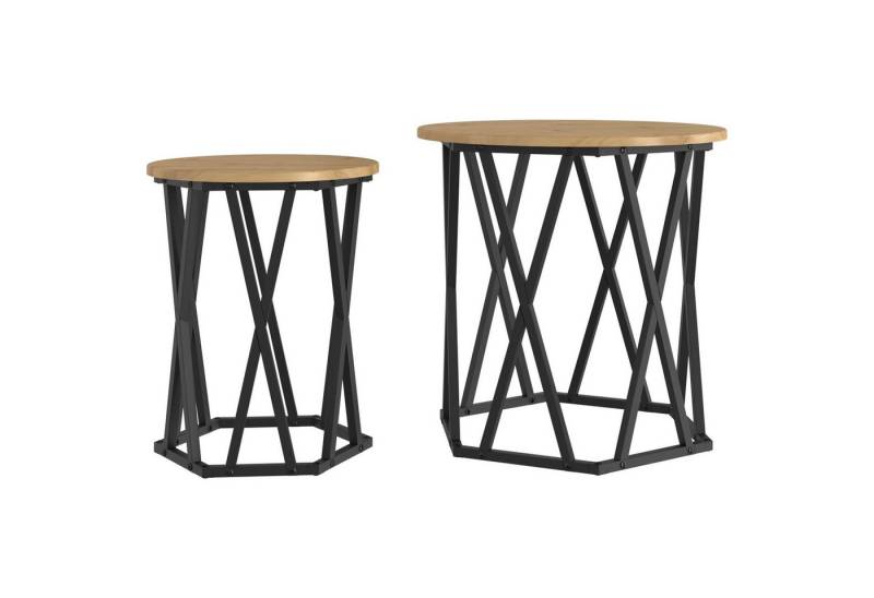 vidaXL Couchtisch Beistelltische 2er Set Artisan Eiche Holzwerkstoff vidaXL Couchtisch Beistelltische 2er Set Artisan Eiche Holzwerkstoff von vidaXL