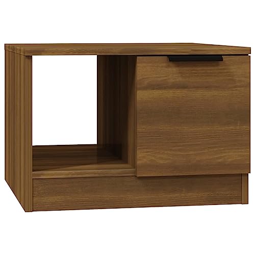 vidaXL Couchtisch Beistelltisch Wohnzimmertisch Kaffeetisch Sofatisch Teetisch Tisch Wohnzimmer Braun Eichen-Optik 50x50x36cm Holzwerkstoff von vidaXL