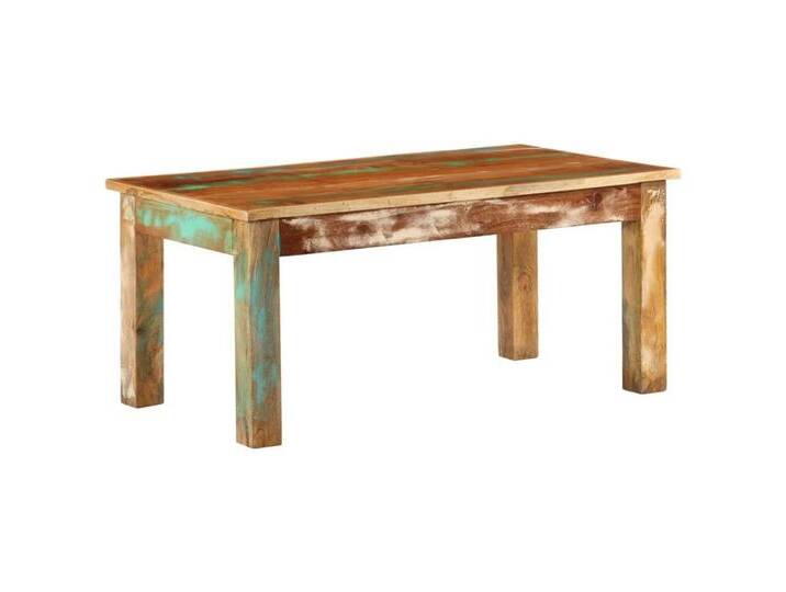vidaXL Couchtisch Couchtisch 100x55x45 cm Altholz Massiv, bunt von vidaXL