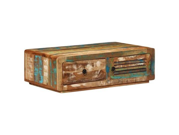 vidaXL Couchtisch Couchtisch 89x55x29 cm Altholz Massiv (1-St), braun von vidaXL