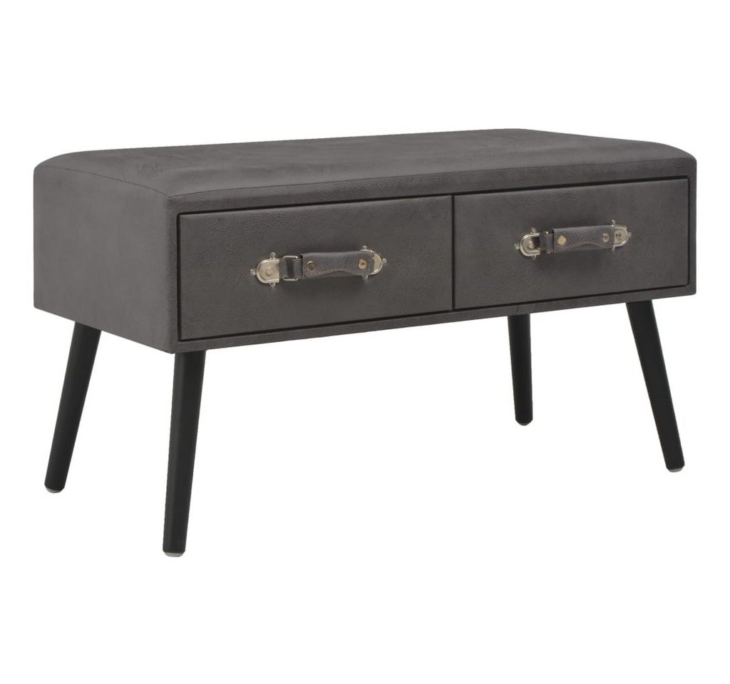 vidaXL Couchtisch Couchtisch Grau 80x40x46 cm Kunstleder (1-St) von vidaXL