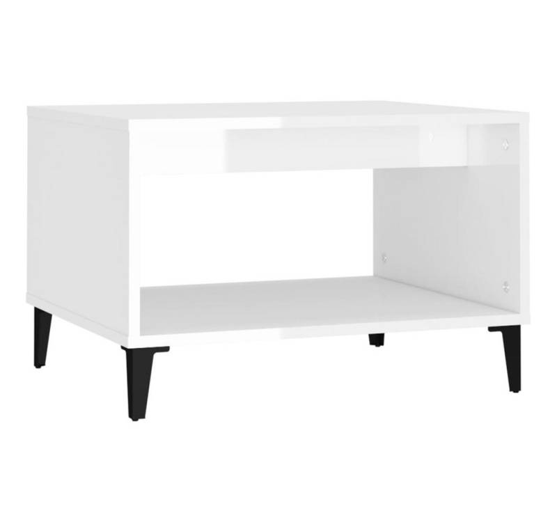 vidaXL Couchtisch Couchtisch Hochglanz-Weiß 60x50x40 cm Holzwerkstoff (1-St) von vidaXL