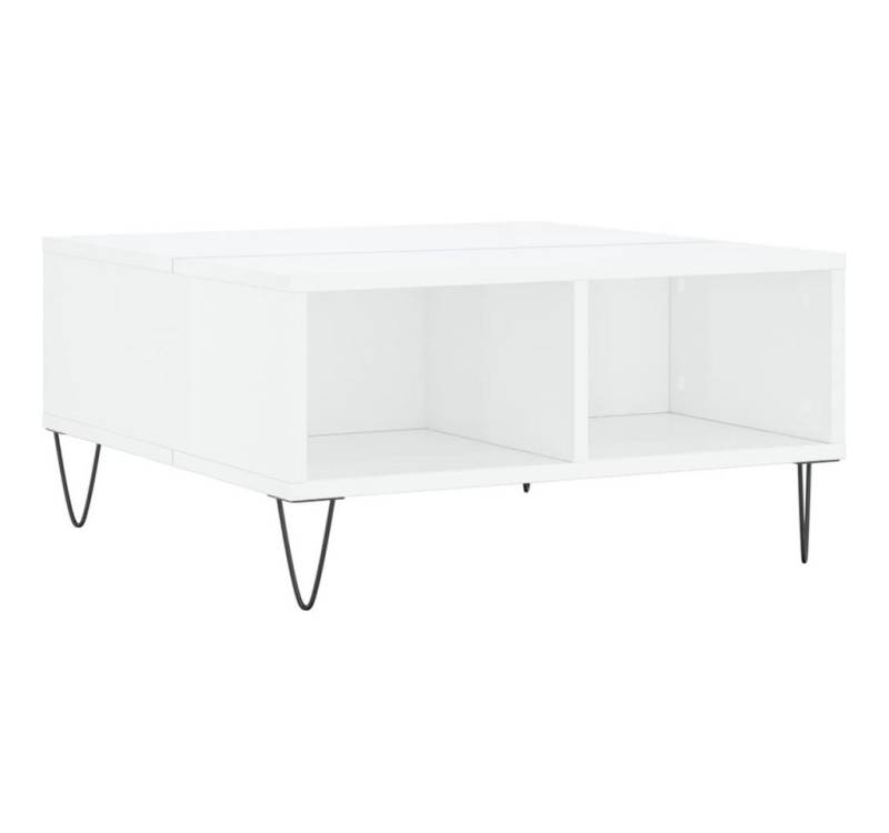 vidaXL Couchtisch Couchtisch Hochglanz-Weiß 60x60x30 cm Holzwerkstoff (1-St) von vidaXL