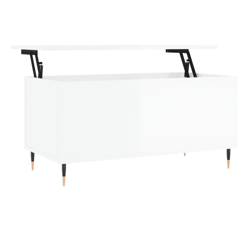 vidaXL Couchtisch Couchtisch Hochglanz-Weiß 90x44,5x45 cm Holzwerkstoff (1-St) von vidaXL