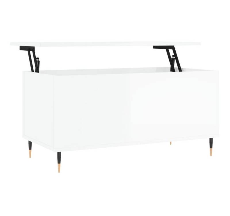 vidaXL Couchtisch Couchtisch Hochglanz-Weiß 90x44,5x45 cm Holzwerkstoff (1-St) von vidaXL