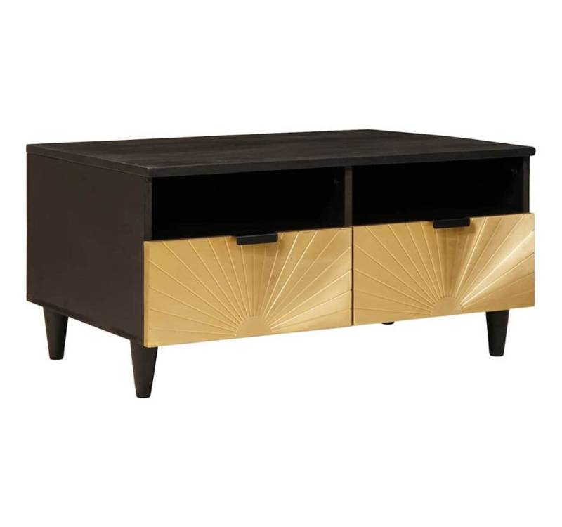 vidaXL Couchtisch Couchtisch Schwarz und Gold 80 x 54 x 40 cm massives holz (1-St) von vidaXL