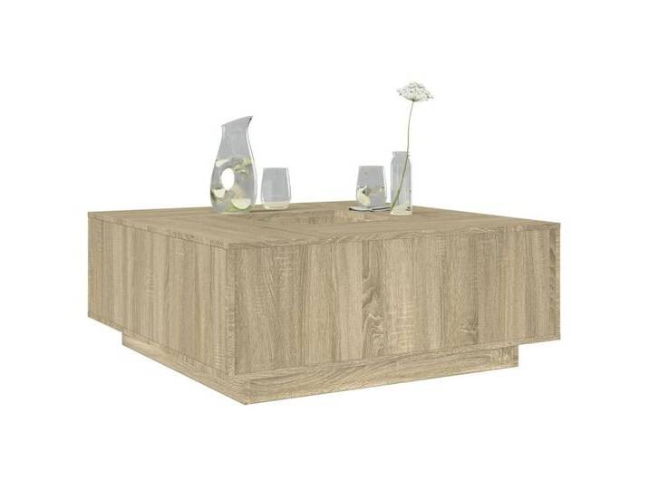 vidaXL Couchtisch Couchtisch Sonoma Eiche 100x100x40 cm Spanplatte, braun von vidaXL