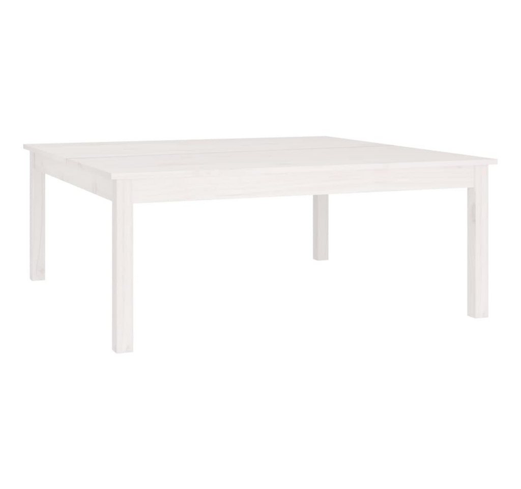 vidaXL Couchtisch Couchtisch Weiß 100x100x40 cm Massivholz Kiefer von vidaXL